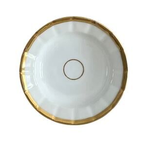 Old Paris White and Gold Porcelain Berry Bowls, Small Bowls, Set of 8